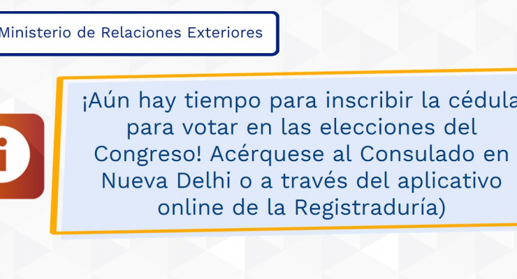Este jueves 13 de enero es el cierre de inscripción de cédulas para las elecciones al Congreso de la República 2022