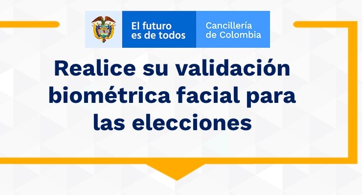 Realice su validación biométrica facial para las elecciones