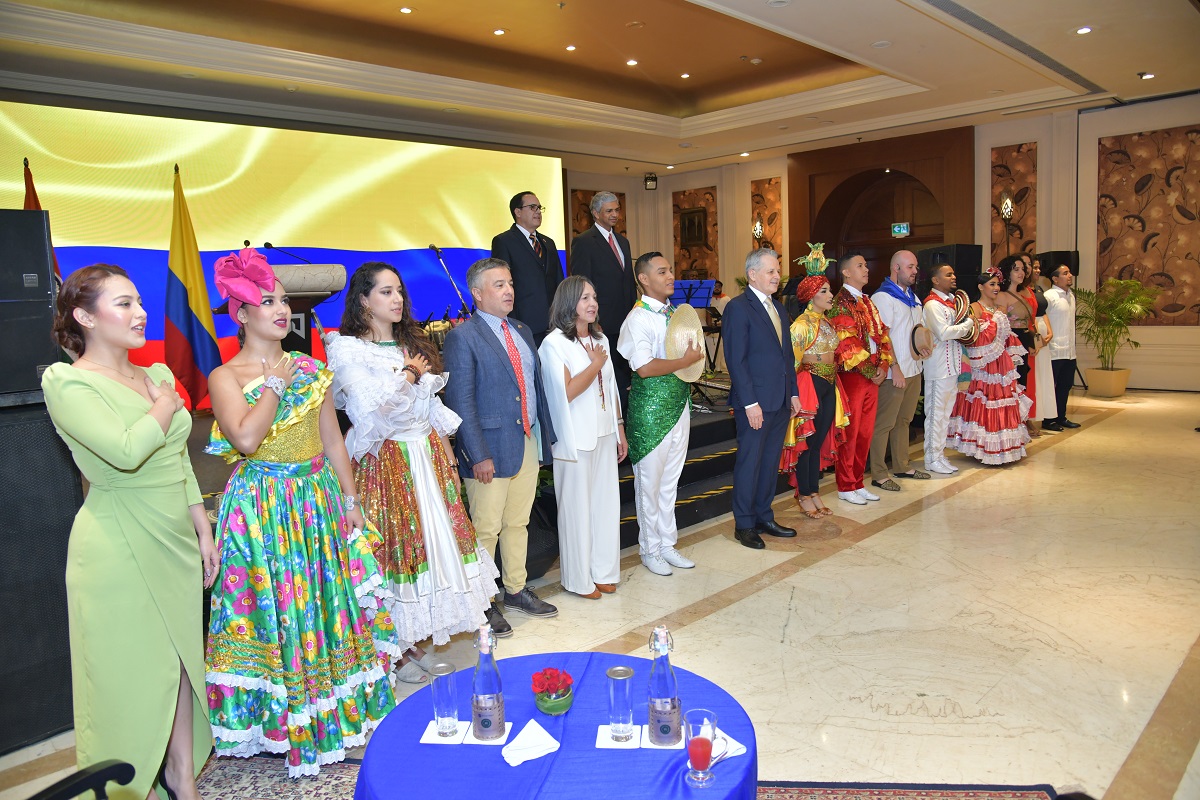 La Embajada en India celebró el Día de la Independencia Nacional de Colombia