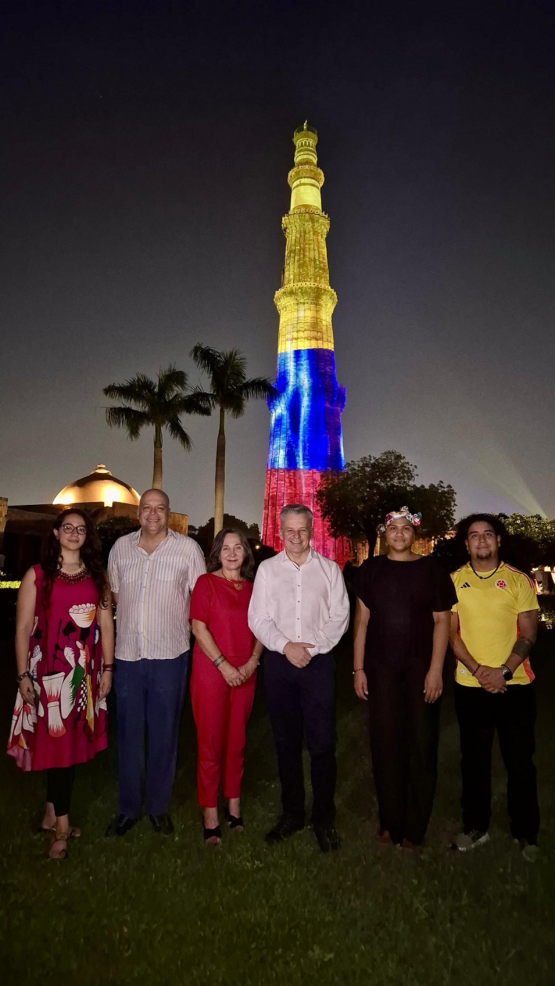 La Embajada en India celebró el Día de la Independencia Nacional de Colombia
