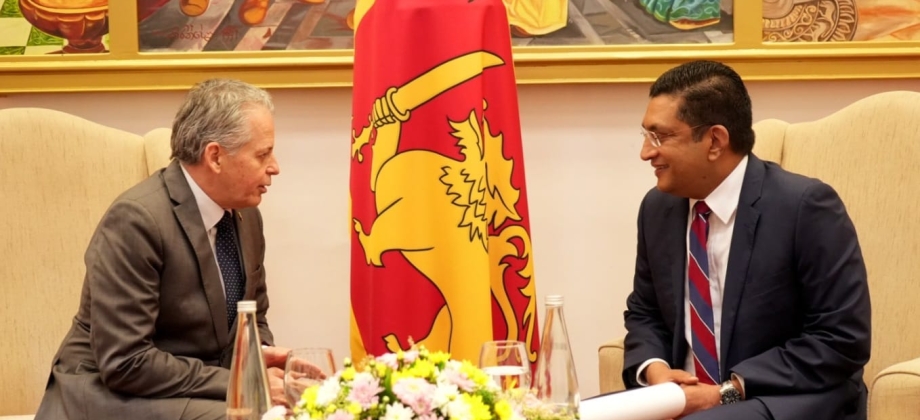 Embajador de Colombia Victor H. Echeverri dialogó con el Ministro de Relaciones Exteriores de Sri Lanka