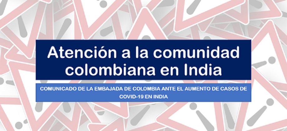 Comunicado de prensa ante el aumento de casos de covid-19 en india en abril