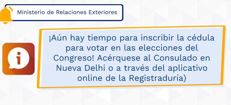 Este jueves 13 de enero es el cierre de inscripción de cédulas para las elecciones al Congreso de la República 2022