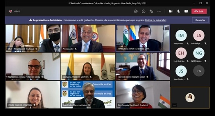 Colombia e India celebraron el 9o Mecanismo de Consultas Políticas